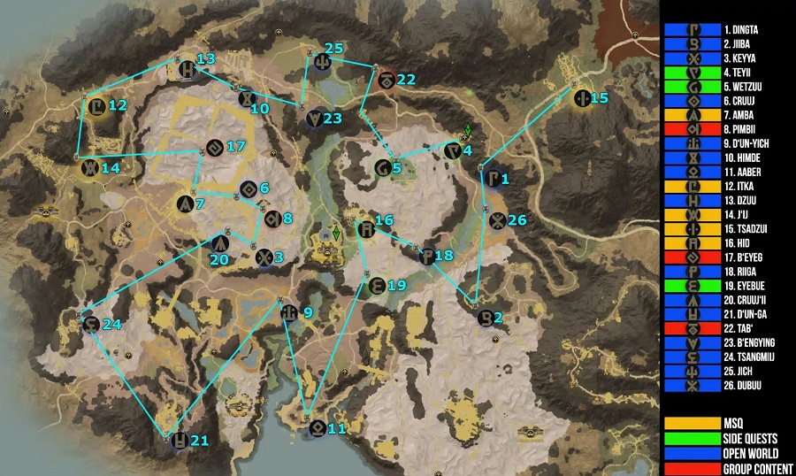 New World Ancient Glyphs Locations