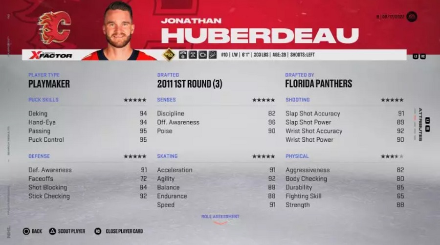 NHL 23 Jonathan Huberdeau