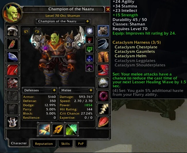 WOW Cataclysm Classic Gearing