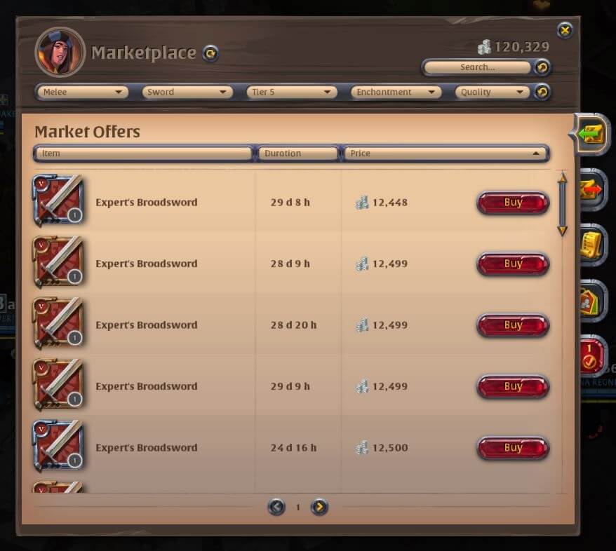 Albion Online Local Market