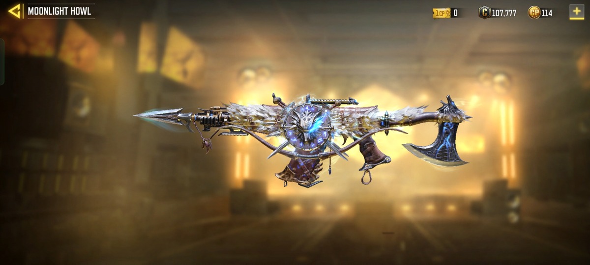 AS VAL - Night's Howl Legendary weapon skin in Moonlight Howl Lucky Draw COD Mobile