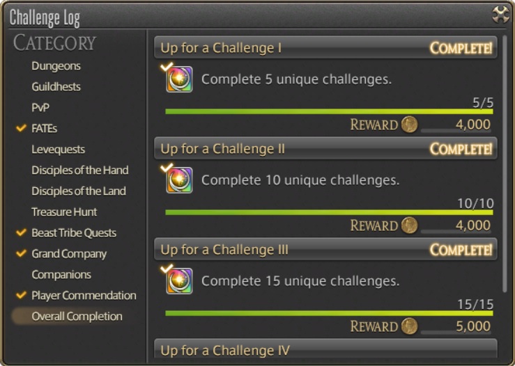 FFXIV Tribe Challenges