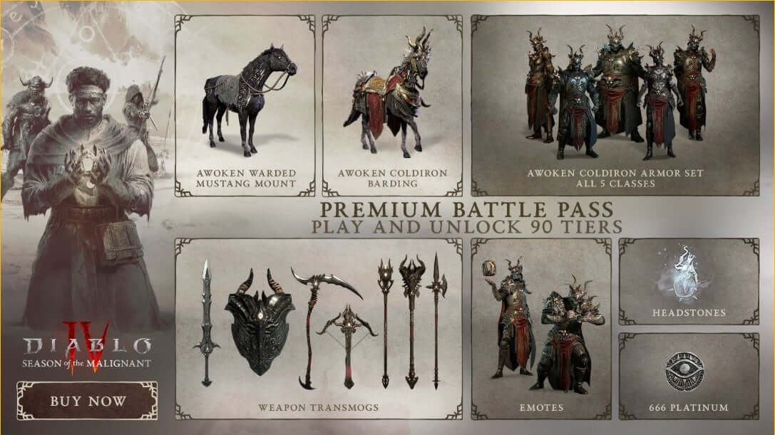 Diablo 4 Battle Pass Rewards