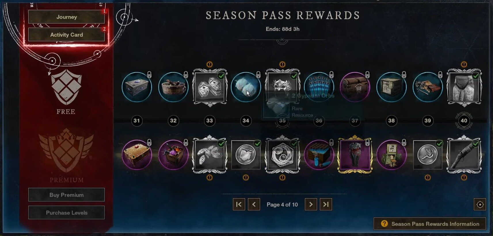 New World Season 3 Pass Level 31-40