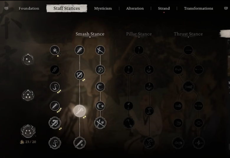 Staff Stance Skills for Black Myth Wukong Best Poison Build