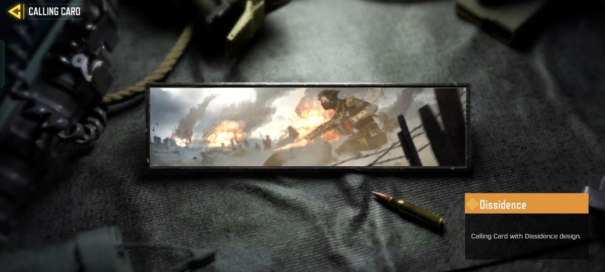 Dissidence Calling Card in COD Mobile