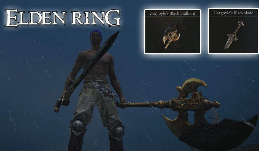Strength and Faith - Gargoyle’s Blackblade Elden Ring