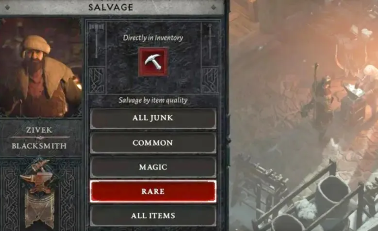 Salvage Materials in Diablo 4