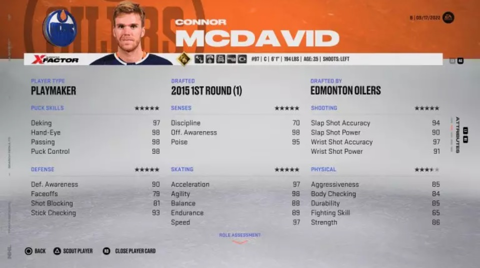 NHL 23 Connor McDavid