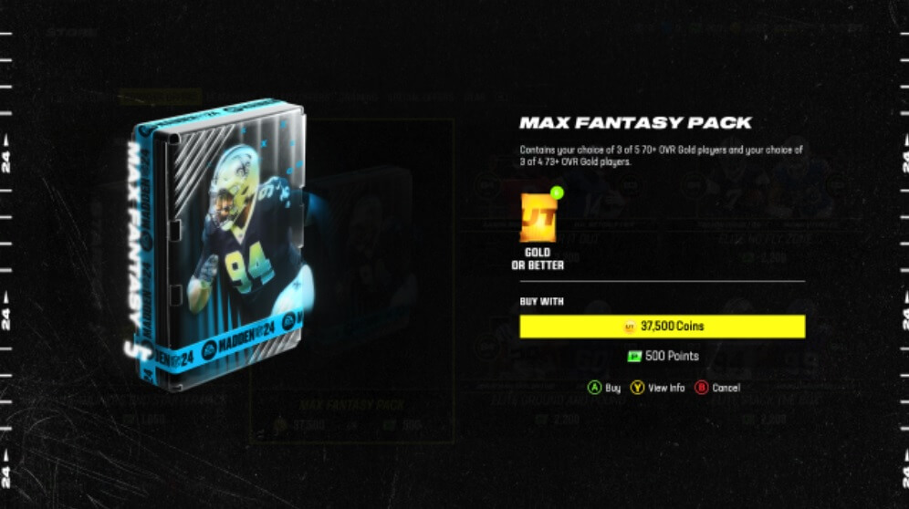 Madden 24 Pack Opening Guide