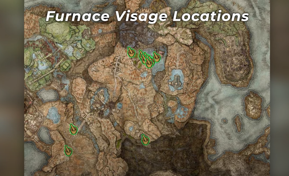 Locations for Furnace Visage Farming