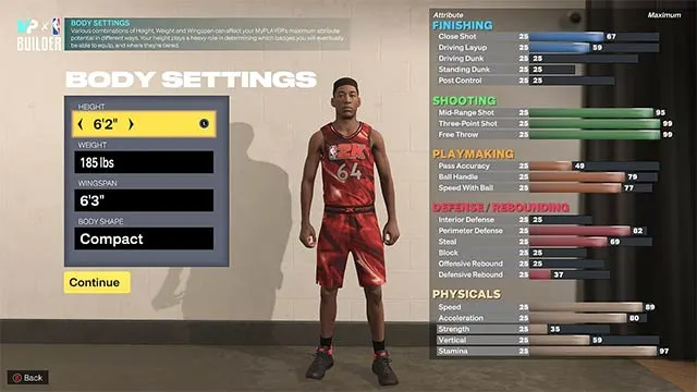 NBA 2K23 Player Creation