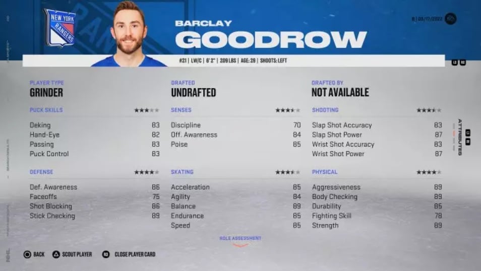 NHL 23 Barclay Goodrow