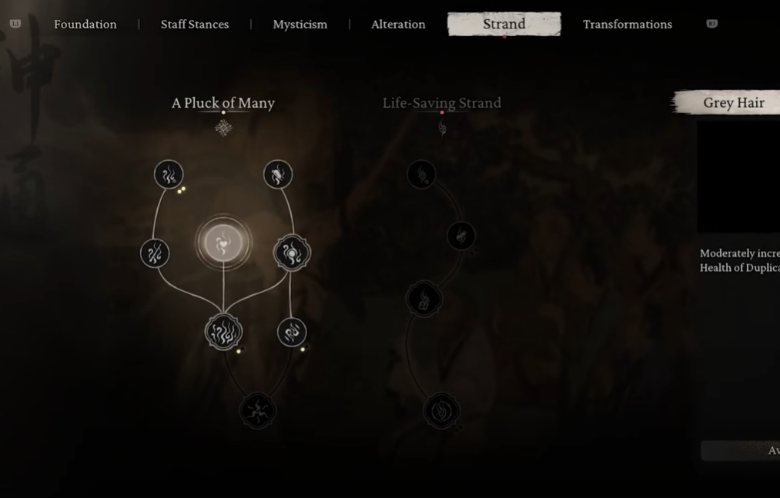 Strand Skills for Poison Build in Black Myth Wukong