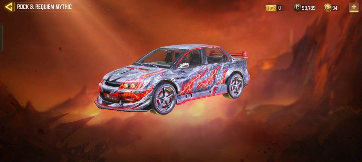 Rally Car - Doomed Chorus in COD Mobile Rock & Requiem Mythic Lucky Draw