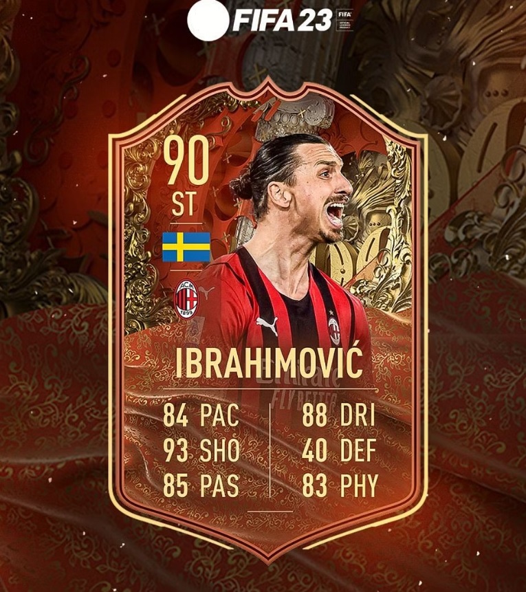 FIFA 23 Zlatan Ibrahimovic Hero Card