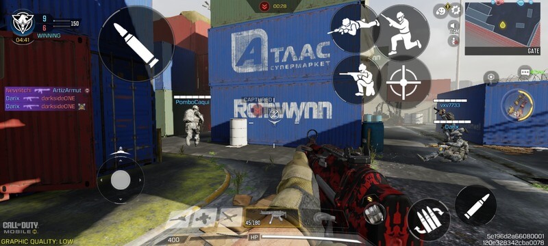 Red color QQ9 SMG in Shipment Map COD Mobile