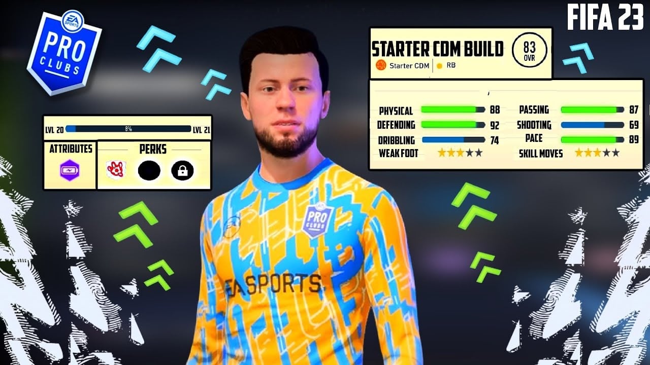 FIFA 23 Pro Clubs BEST Striker Build (Start / Shooting & Tips) 