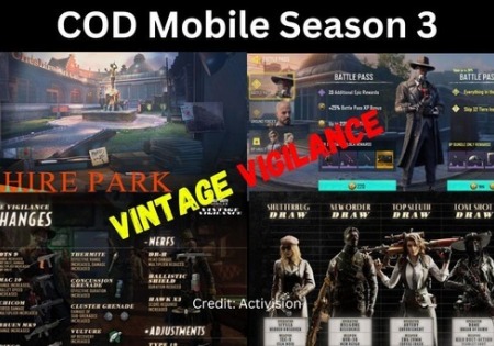 COD Mobile Season 3 "Vintage Vigilance": What's New, Buff, Nerfs, and Upcoming Playlists